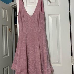 Pink Glitter Party Dress